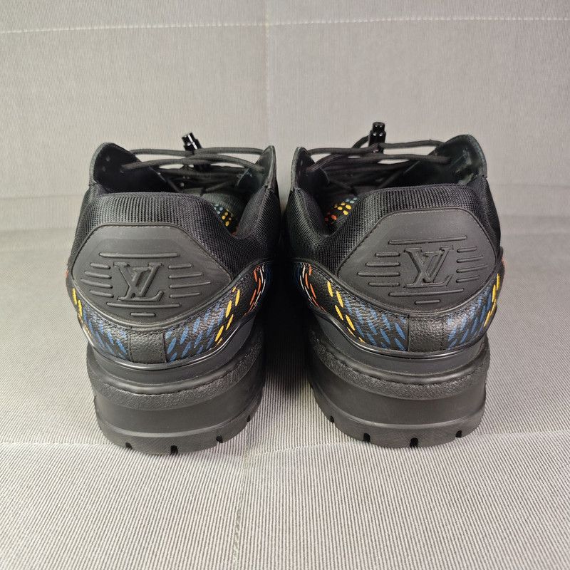 Louis Vuitton Louis Vuitton Trainer Black Low-Top Sneakers 0079 Size US 10.5 / EU 43-44 - 3 Thumbnail