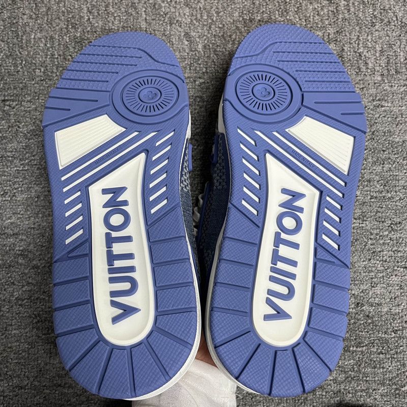 Louis Vuitton Louis Vuitton Blue Trainer Low-Top Sneakers 0079 Size US 8 / EU 41 - 4 Thumbnail