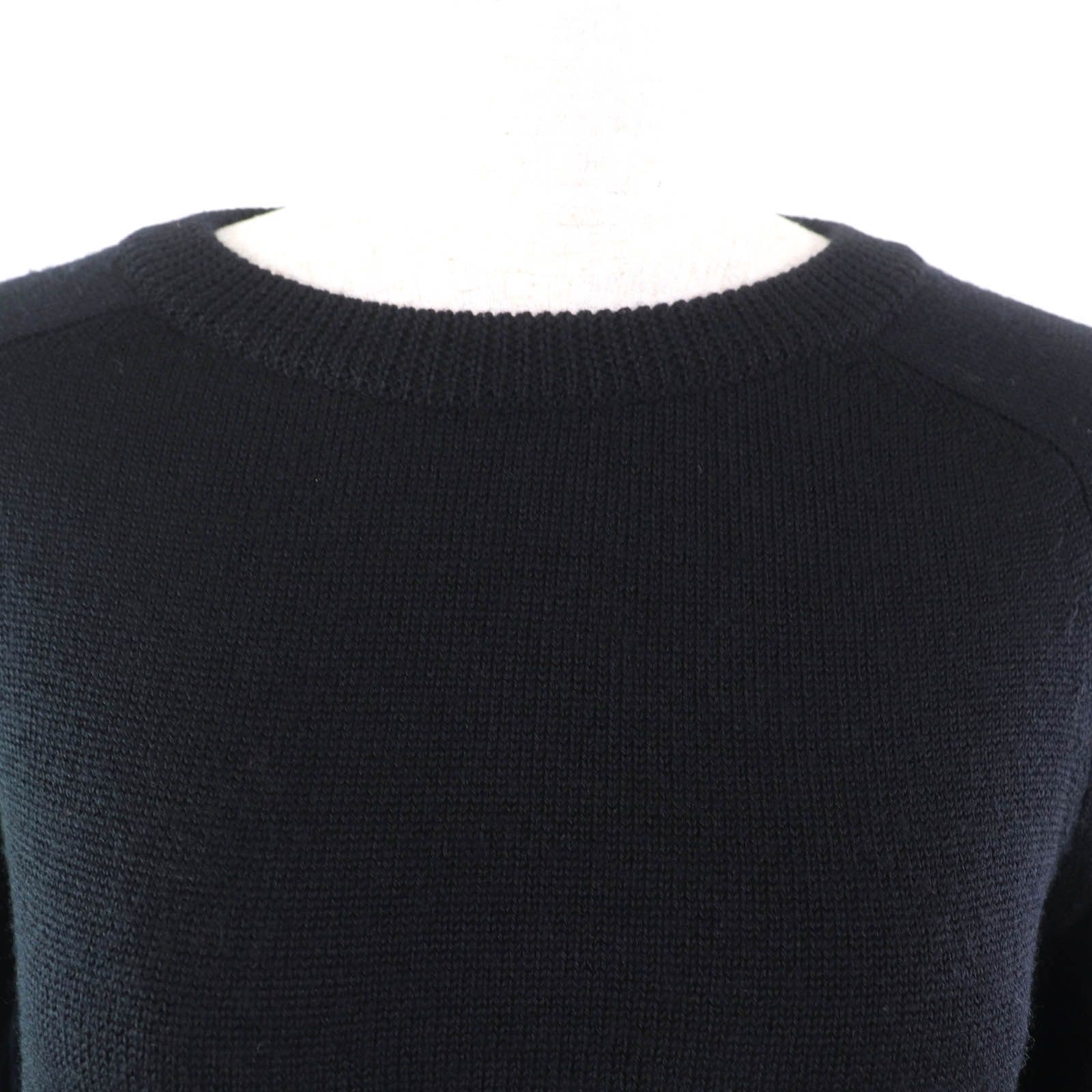 Yves Saint Laurent Yves Saint Laurent Saint Laurent Paris Knit Wool Top Leather Tops 552952 DUTY FREE for USA Size ONE SIZE - 4 Thumbnail