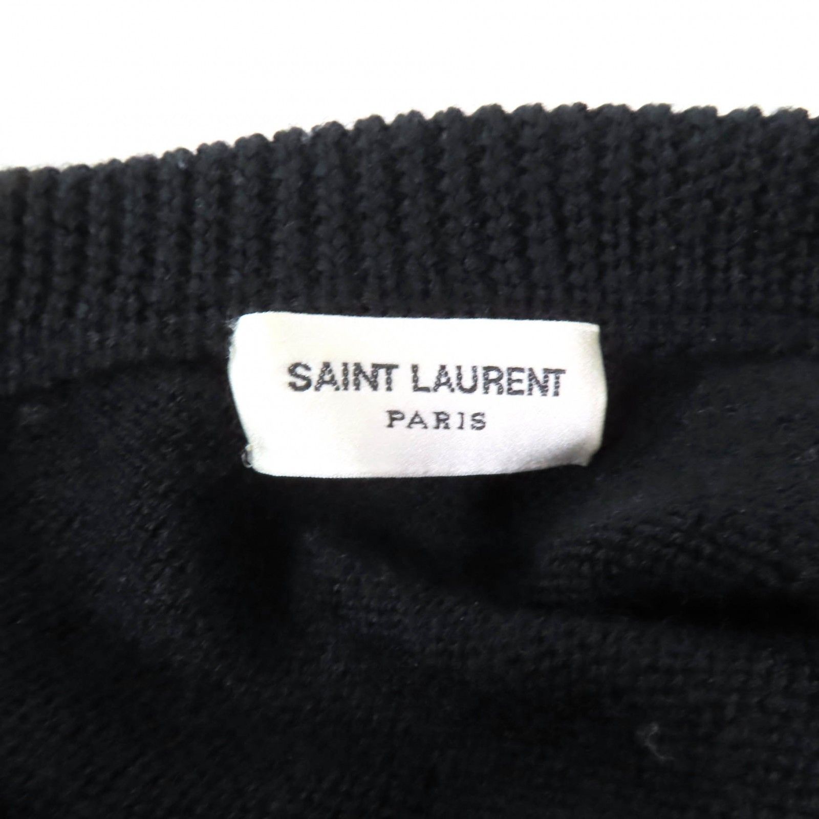 Yves Saint Laurent Yves Saint Laurent Saint Laurent Paris Knit Wool Top Leather Tops 552952 DUTY FREE for USA Size ONE SIZE - 6 Thumbnail