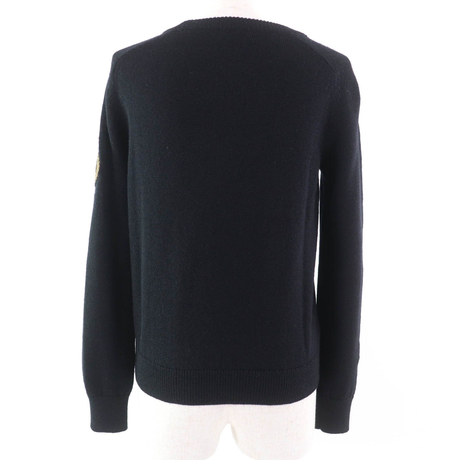 Yves Saint Laurent Yves Saint Laurent Saint Laurent Paris Knit Wool Top Leather Tops 552952 DUTY FREE for USA Size ONE SIZE - 3 Thumbnail