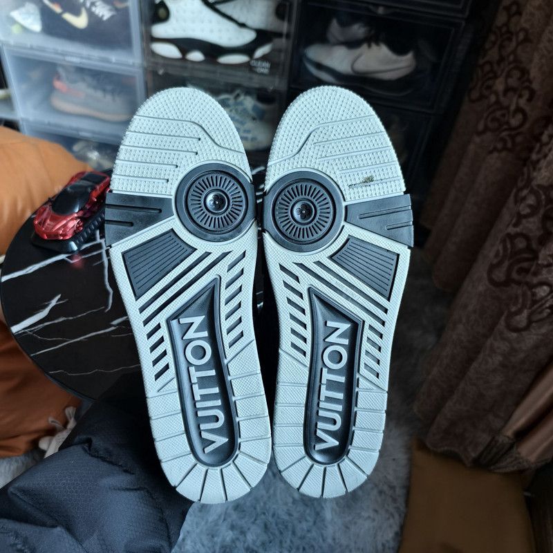 Louis Vuitton Louis Vuitton Denim Trainer Low-Top Sneakers 0079 Size US 10.5 / EU 43-44 - 4 Thumbnail