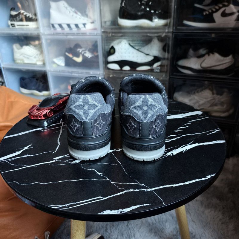 Louis Vuitton Louis Vuitton Denim Trainer Low-Top Sneakers 0079 Size US 10.5 / EU 43-44 - 3 Thumbnail