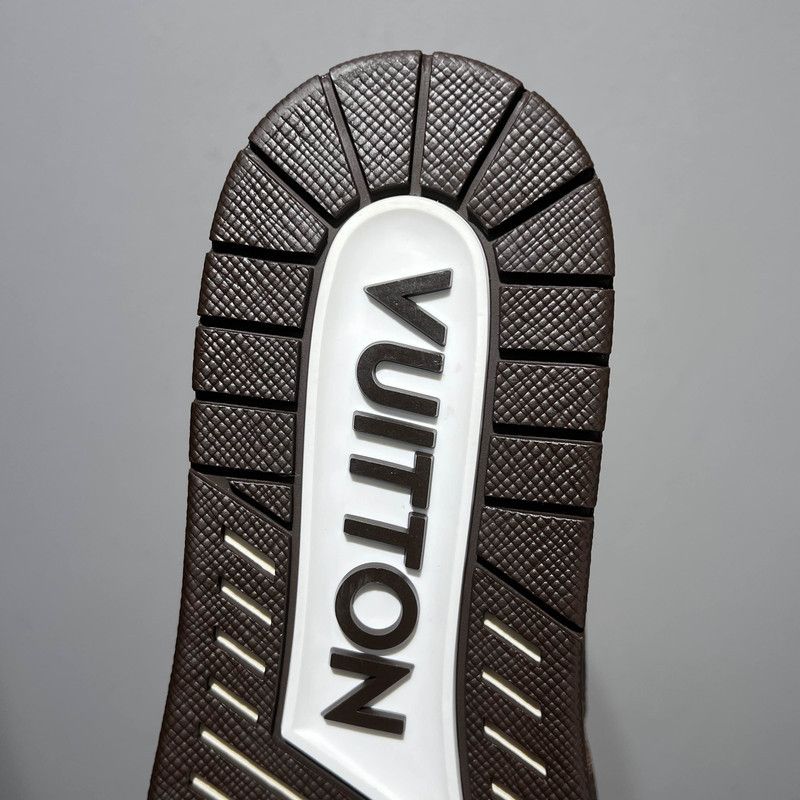 Louis Vuitton Louis Vuitton Trainer Low-Top Sneakers in White/Brown 0079 Size US 8.5 / EU 41-42 - 7 Thumbnail