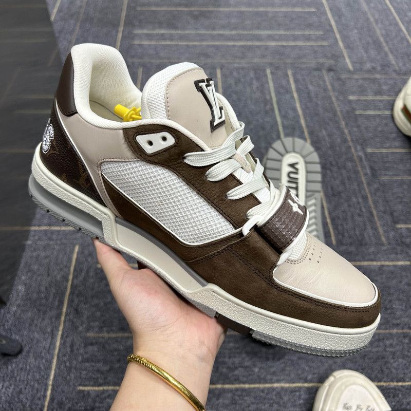 Louis Vuitton Louis Vuitton Trainer Low-Top Sneakers in Brown 0079 Size US 8 / EU 41 - 6 Thumbnail