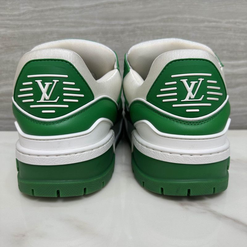 Louis Vuitton Louis Vuitton Trainer Maxi Low-Top Sneakers White Green 0079 Size US 11 / EU 44 - 3 Thumbnail