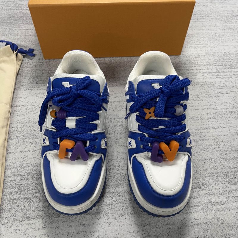 Louis Vuitton Louis Vuitton Trainer Maxi Stylish Low-top Sneakers 0079 Size US 8 / EU 41 - 2 Thumbnail