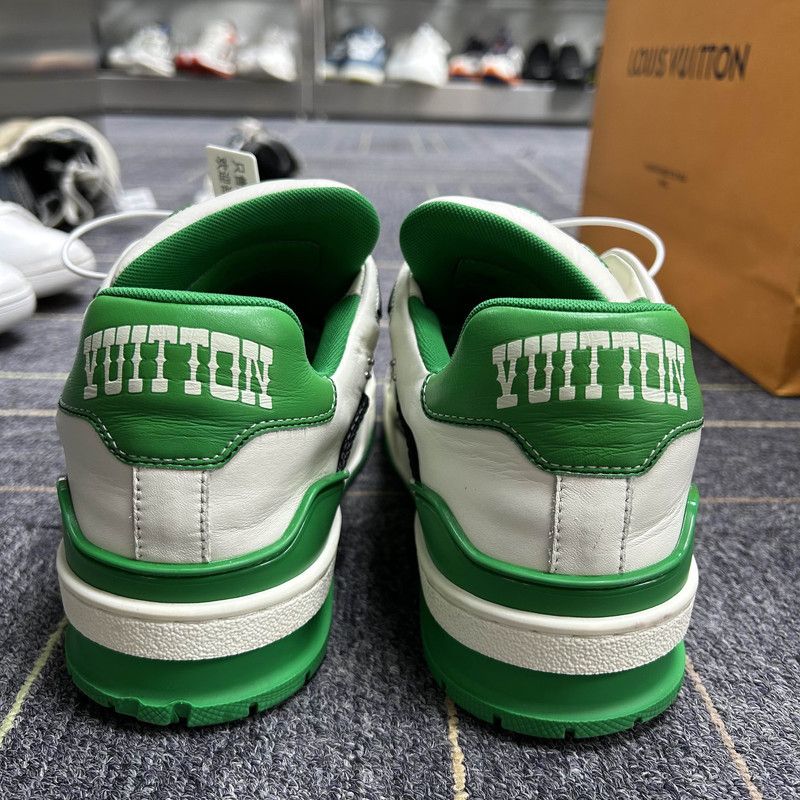 Louis Vuitton Louis Vuitton Green Low-Top Trainers for All 0079 Size US 8 / EU 41 - 3 Thumbnail
