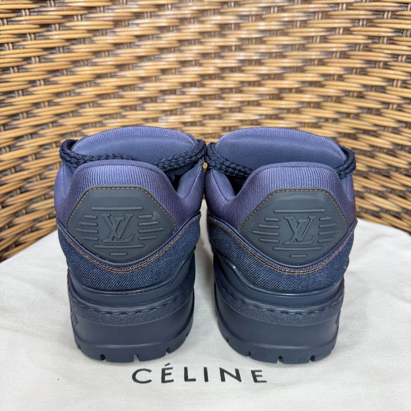 Louis Vuitton Louis Vuitton Denim Trainer Maxi Low-Top Sneakers 0079 Size US 8.5 / EU 41-42 - 3 Thumbnail
