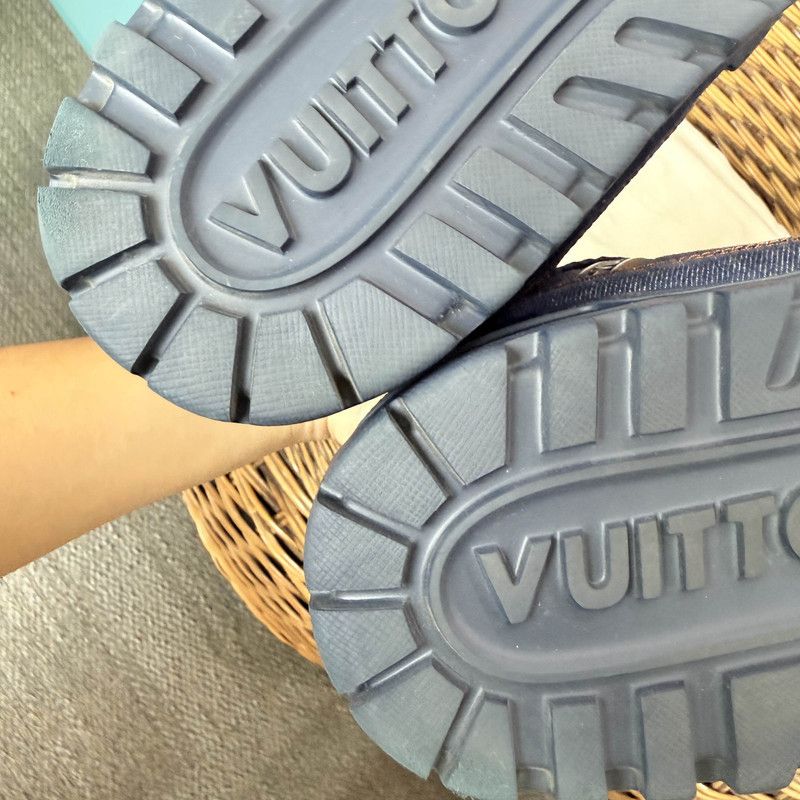 Louis Vuitton Louis Vuitton Denim Trainer Maxi Low-Top Sneakers 0079 Size US 8.5 / EU 41-42 - 6 Thumbnail