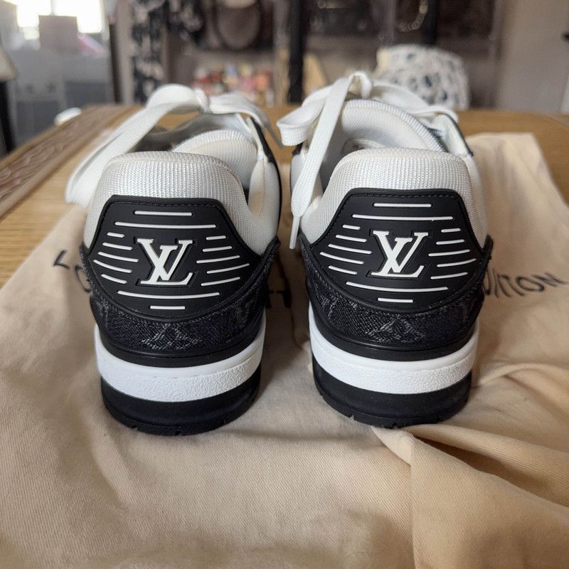 Louis Vuitton Louis Vuitton Panda Print Low-Top Sneakers 0079 Size US 8.5 / EU 41-42 - 3 Thumbnail