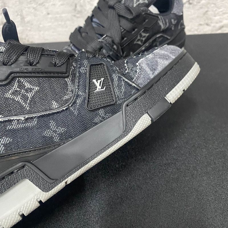 Louis Vuitton Louis Vuitton Black Denim Low-Top Trainer Sneakers 0079 Size US 7.5 / EU 40-41 - 12 Thumbnail
