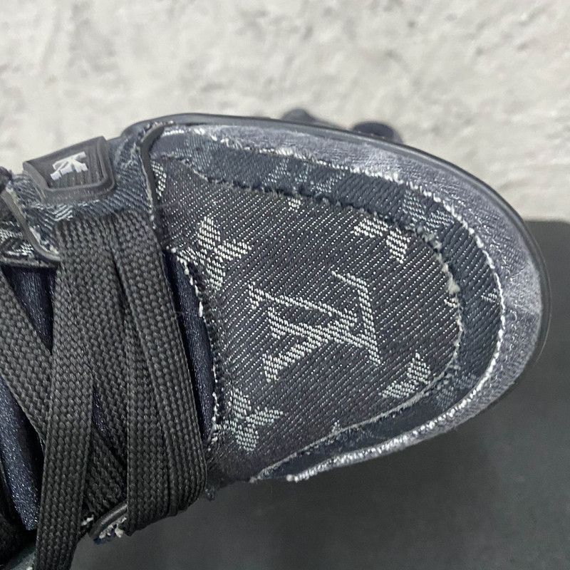 Louis Vuitton Louis Vuitton Black Denim Low-Top Trainer Sneakers 0079 Size US 7.5 / EU 40-41 - 14 Thumbnail