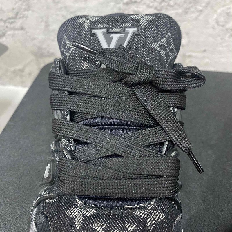 Louis Vuitton Louis Vuitton Black Denim Low-Top Trainer Sneakers 0079 Size US 7.5 / EU 40-41 - 20 Thumbnail