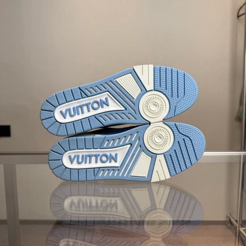 Louis Vuitton Louis Vuitton Low Top Trainer Sneakers in Blue 0079 Size US 8 / EU 41 - 4 Thumbnail