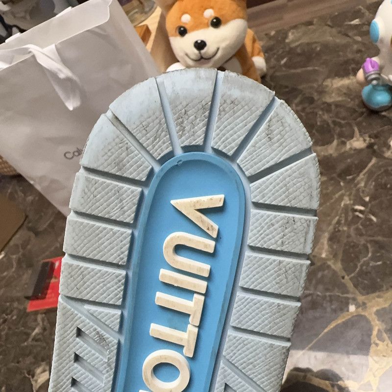 Louis Vuitton Tyler Louis Vuitton Low-Top Trainers in Blue 0079 Size US 8 / EU 41 - 7 Thumbnail