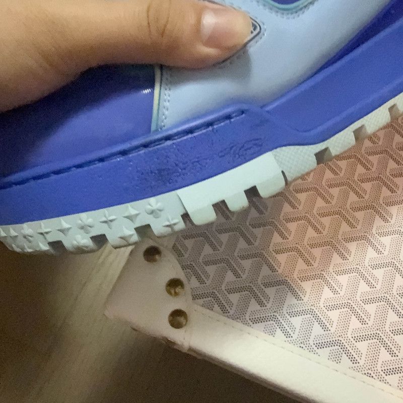 Louis Vuitton Louis Vuitton Trainer Maxi Blue Sneakers for Men 0079 Size US 8.5 / EU 41-42 - 8 Thumbnail