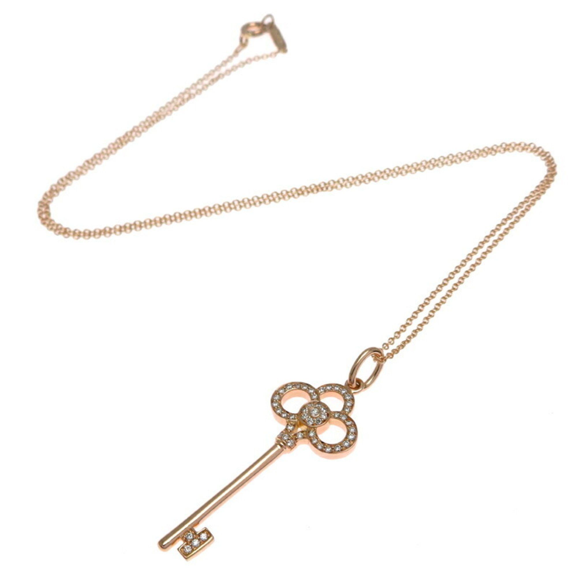Tiffany & Co. Tiffany Crown Key Diamond Women's Necklace 750 Pink Gold Size ONE SIZE - 3 Thumbnail