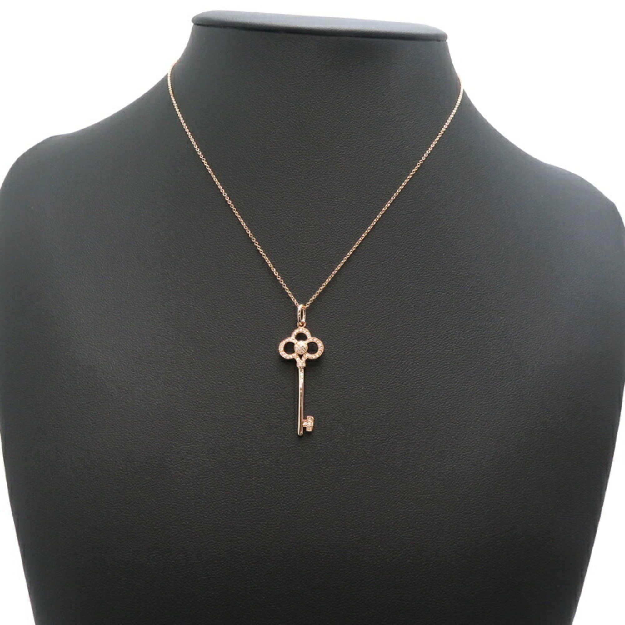 Tiffany & Co. Tiffany Crown Key Diamond Women's Necklace 750 Pink Gold Size ONE SIZE - 8 Thumbnail