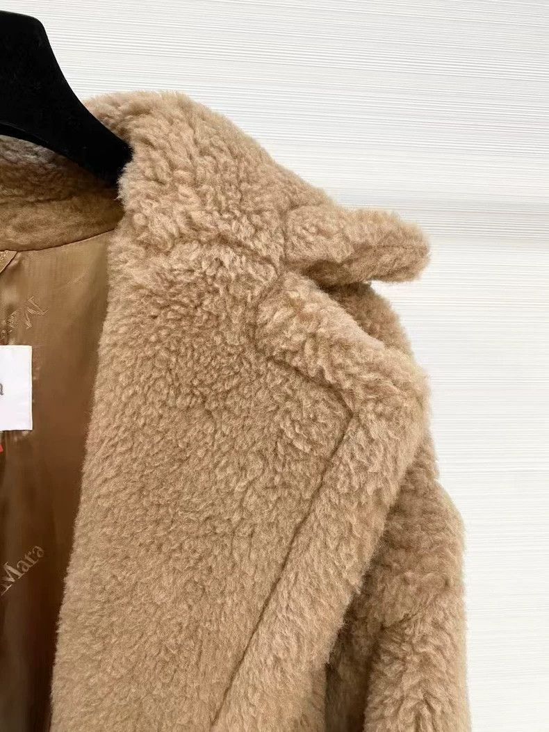 MaxMara Camel Teddy Wool Coat