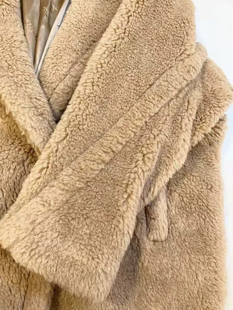 MaxMara Camel Teddy Wool Coat