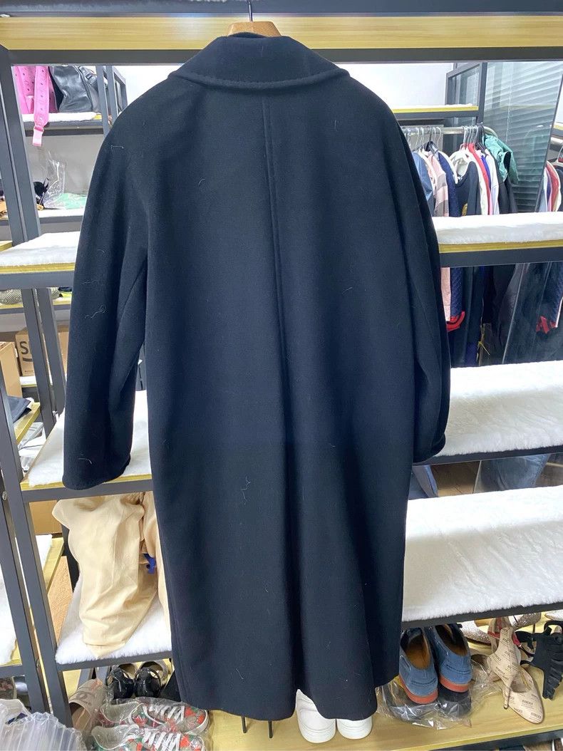 Max Mara MaxMara 101801 Black Wool Coat Size US S / EU 44-46 / 1 - 3 Thumbnail