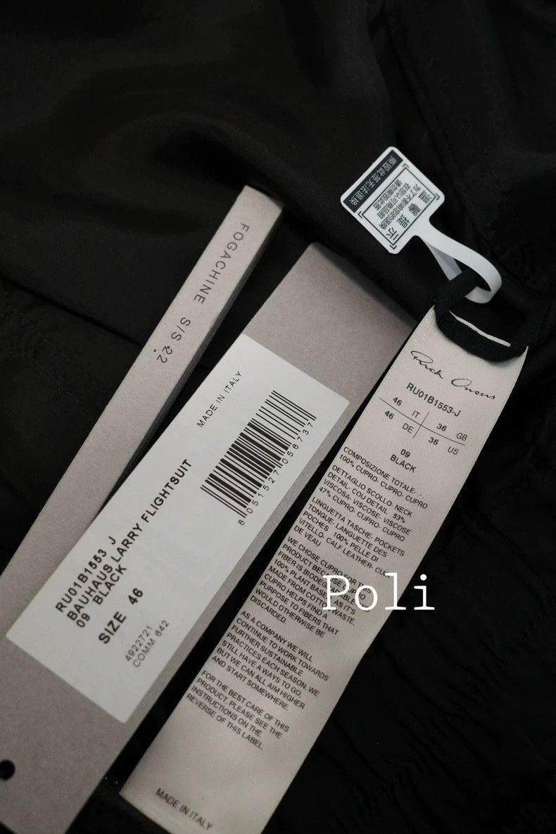 Rick Owens Rick Owens SS22 Five-Zip Jumpsuit Size US 30 / EU 46 - 7 Thumbnail