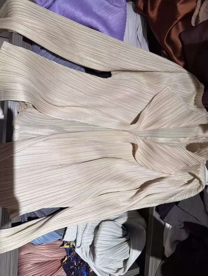 Issey Miyake Issey Miyake Pleated Long Sleeve Cardigan Size US M / EU 48-50 / 2 - 5 Thumbnail