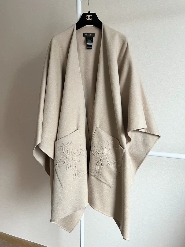 Loro Piana Loro Piana Cashmere Cape Shawl Coat Size US M / EU 48-50 / 2 - 2 Thumbnail