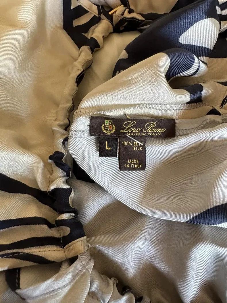Loro Piana Loro Piana Women's Silk Floral Skirt Size 30" / US 8 / IT 44 - 4 Thumbnail