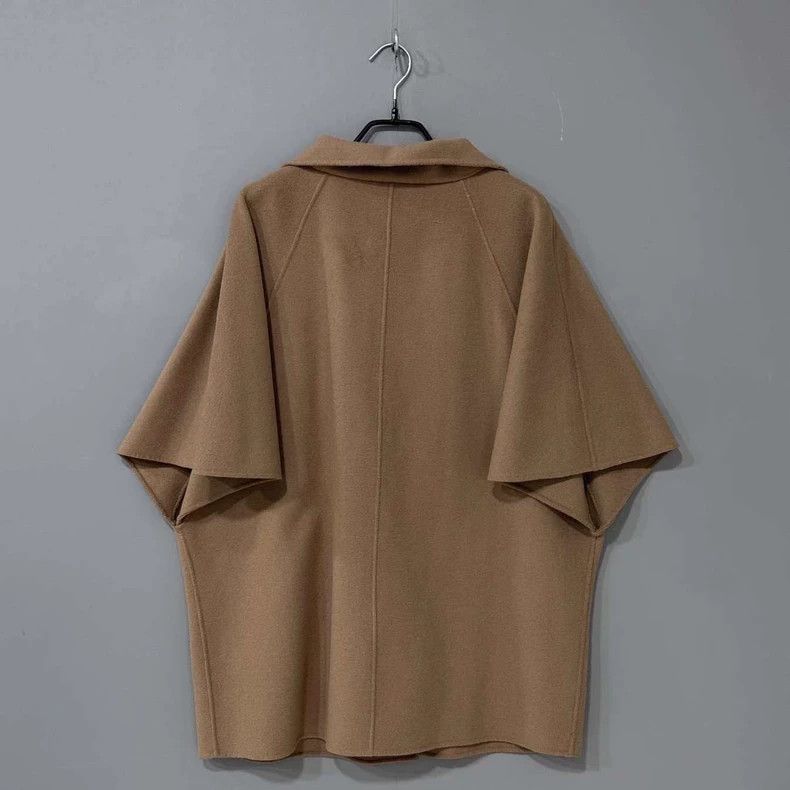 Max Mara MaxMara Brown Wool Cloak Size US M / EU 48-50 / 2 - 4 Thumbnail