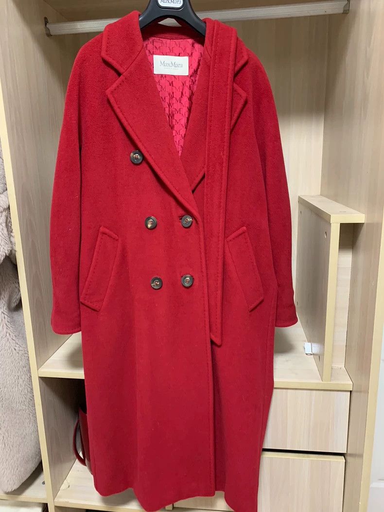 Max Mara MaxMara 101801 Madame Red Coat Size US S / EU 44-46 / 1 - 3 Thumbnail