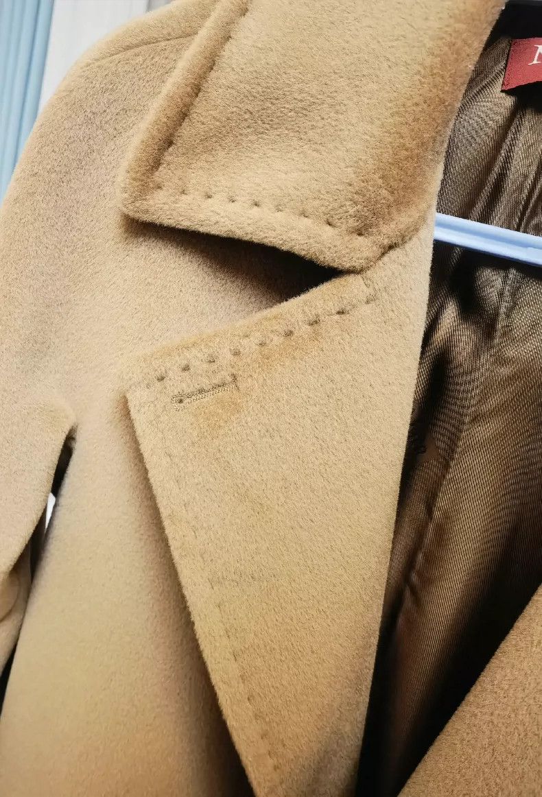 Max Mara MaxMara Wool Shirt Collar Belted Coat -dmc Size S / US 4 / IT 40 - 6 Thumbnail