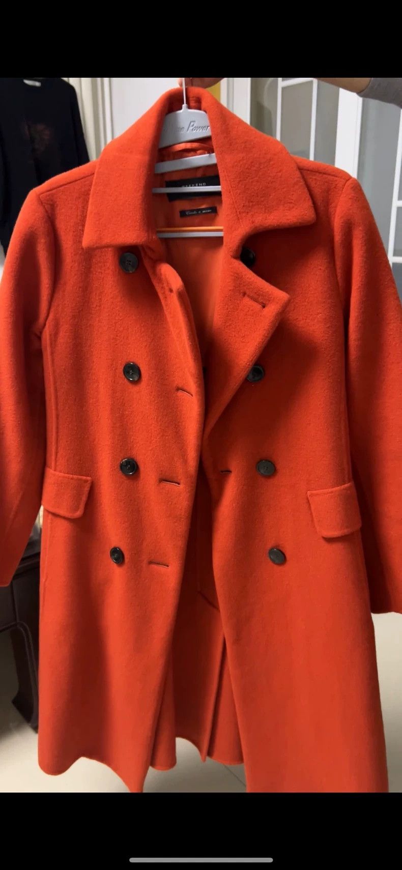 Max Mara MaxMara Weekend Orange Wool Coat -dmc Size XS / US 0-2 / IT 36-38 - 3 Thumbnail