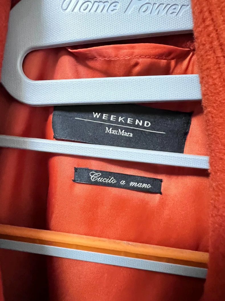 Max Mara MaxMara Weekend Orange Wool Coat -dmc Size XS / US 0-2 / IT 36-38 - 4 Thumbnail