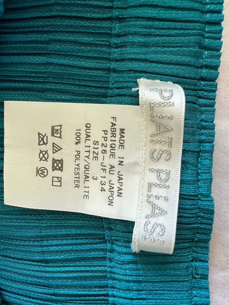 Issey Miyake Issey Miyake Teal Straight-Leg Pants JF134 -dmc Size US 32 / EU 48 - 3 Thumbnail