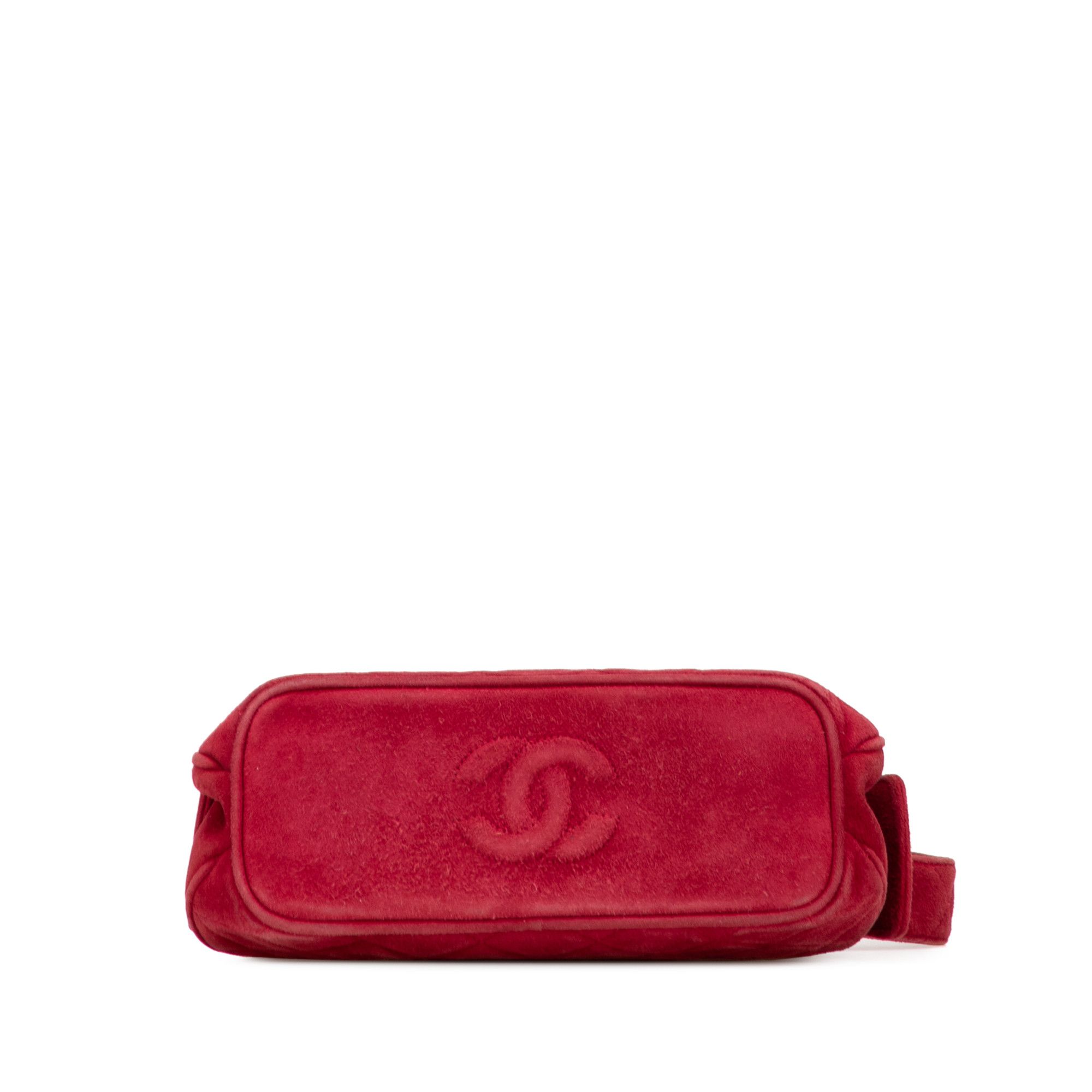 Chanel Chanel Quilted Suede Metal Frame Handbag Size ONE SIZE - 3 Thumbnail