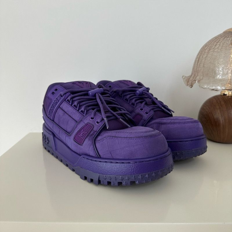 Louis Vuitton Louis Vuitton Trainer Maxi Purple Sneakers 0079 Size US 8 / EU 41 - 10 Thumbnail