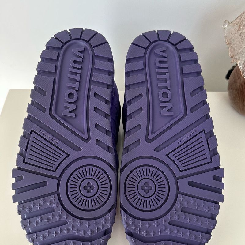 Louis Vuitton Louis Vuitton Trainer Maxi Purple Sneakers 0079 Size US 8 / EU 41 - 4 Thumbnail