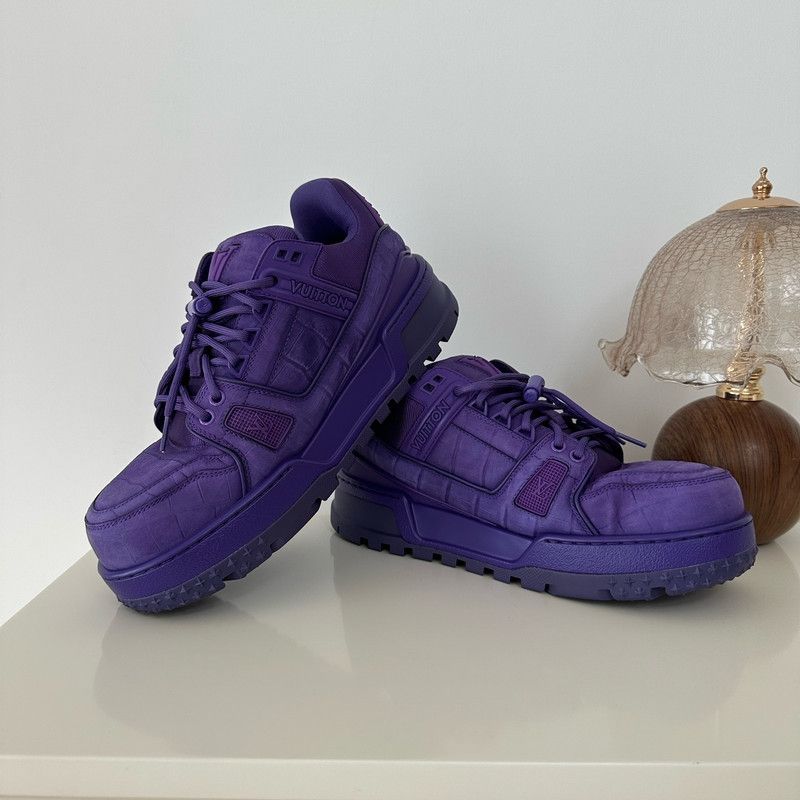 Louis Vuitton Louis Vuitton Trainer Maxi Purple Sneakers 0079 Size US 8 / EU 41 - 6 Thumbnail