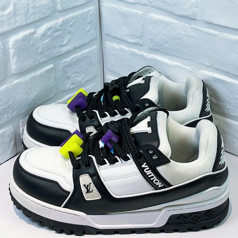 Louis Vuitton Louis Vuitton Trainer Maxi Low Top Sneakers 0079 Size US 8 / EU 41 - 2 Thumbnail