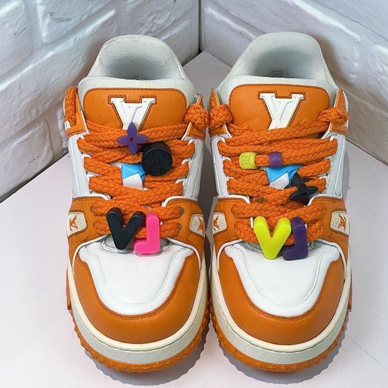 Louis Vuitton Louis Vuitton Trainer Maxi Low Top Sneakers 0079 Size US 8 / EU 41 - 2 Thumbnail