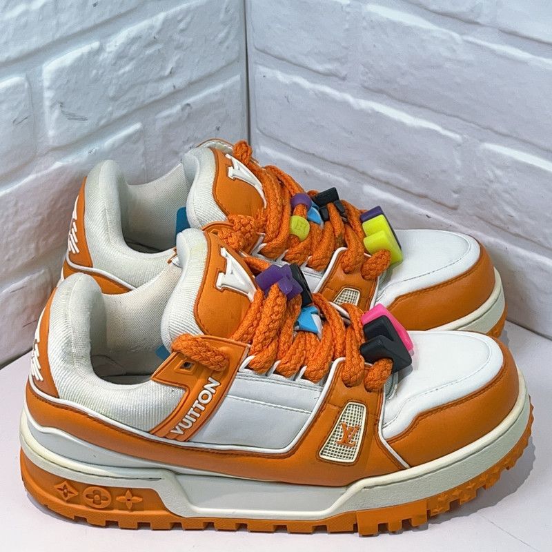 Louis Vuitton Louis Vuitton Trainer Maxi Low Top Sneakers 0079 Size US 8 / EU 41 - 6 Thumbnail