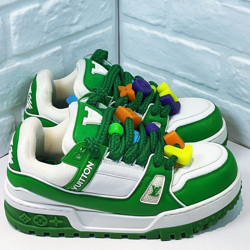 Louis Vuitton Louis Vuitton Trainer Maxi Low-Top Sneakers 0079 Size US 6.5 / EU 39-40 - 3 Thumbnail