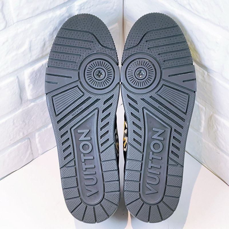 Louis Vuitton Nigo x LOUIS VUITTON Black Trainer Sneakers 0079 Size US 9.5 / EU 42-43 - 5 Thumbnail