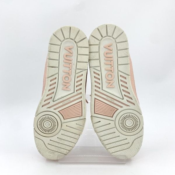 Louis Vuitton Louis Vuitton Trainer Low-Top Sneakers in White Pink 0079 Size US 8 / EU 41 - 5 Thumbnail