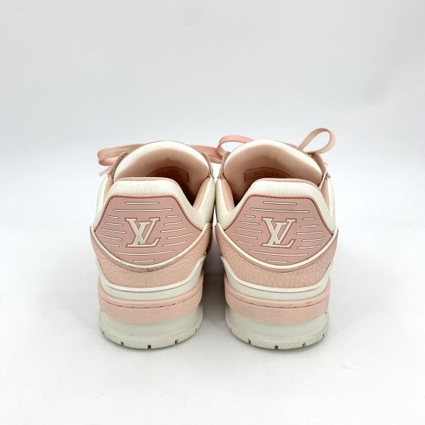 Louis Vuitton Louis Vuitton Trainer Low-Top Sneakers in White Pink 0079 Size US 8 / EU 41 - 4 Thumbnail