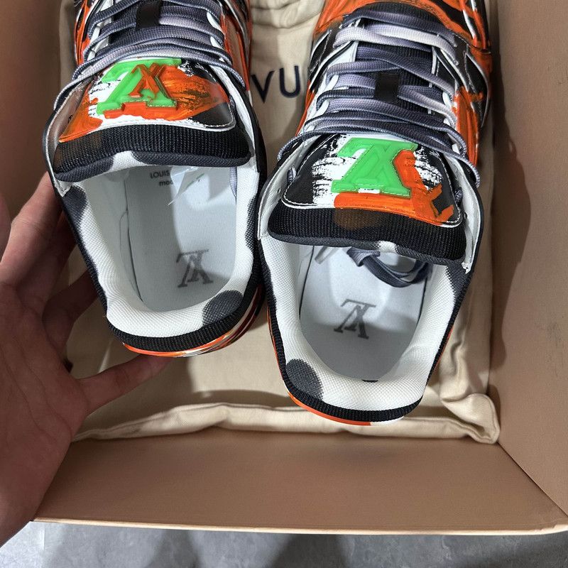 Louis Vuitton Louis Vuitton Artist Collaboration Painted Low-Top Sneakers 0079 Size US 8 / EU 41 - 8 Thumbnail