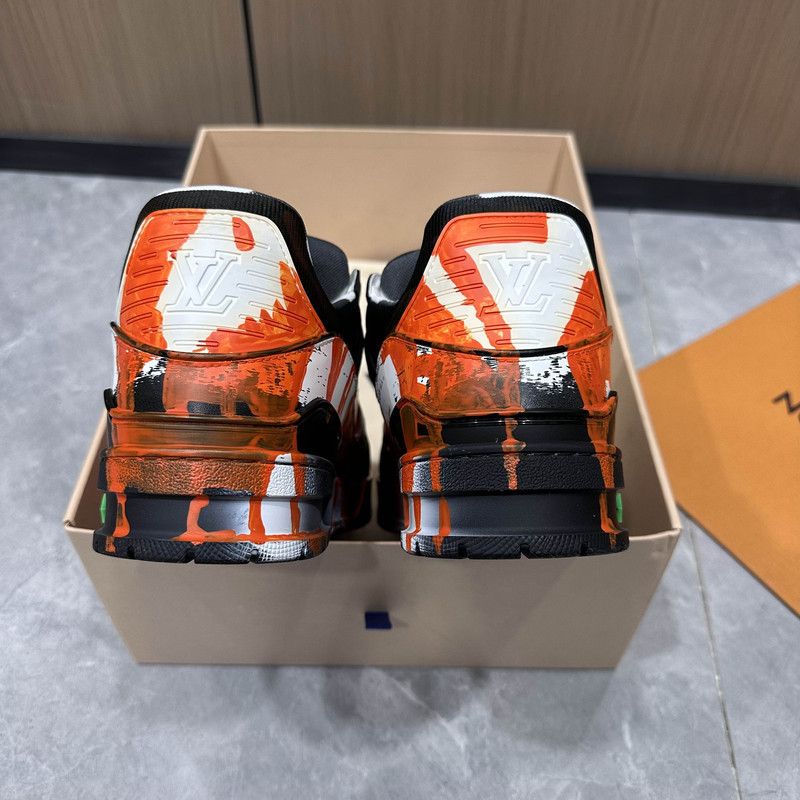 Louis Vuitton Louis Vuitton Artist Collaboration Painted Low-Top Sneakers 0079 Size US 8 / EU 41 - 3 Thumbnail