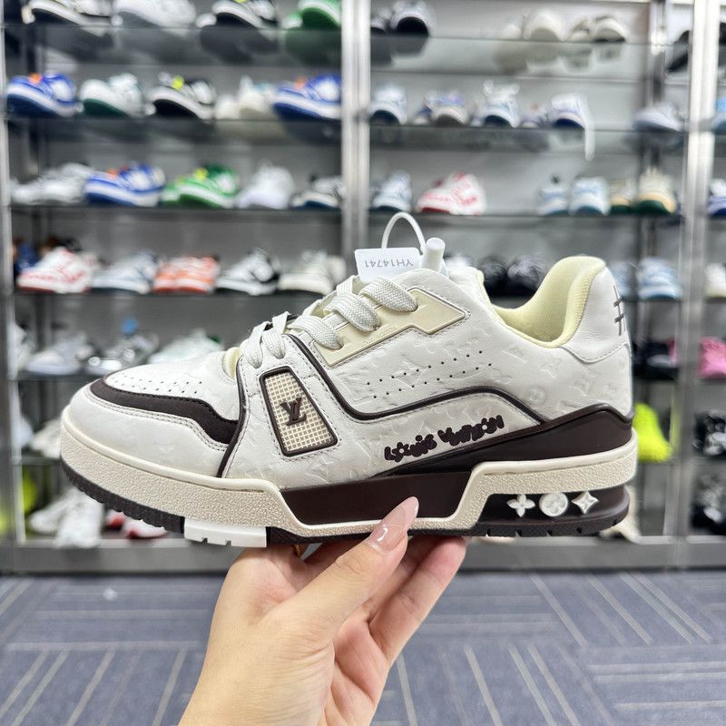 Louis Vuitton Tyler x Louis Vuitton Beige Low-Top Sneakers 0079 Size US 6.5 / EU 39-40 - 7 Thumbnail